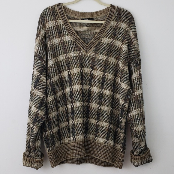 TSR Other - L TSR Oversized Knit Grandpa Vneck Sweater